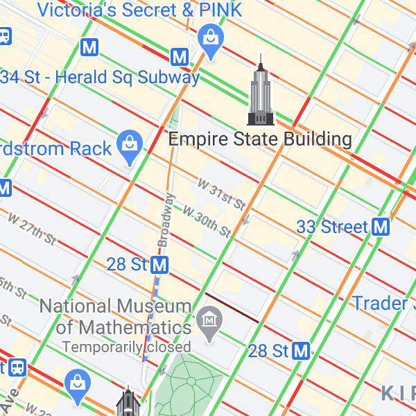 Google Traffic Map: New York City